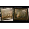 pan324 - pair of paintings, they measure cm l 164 xh 141 x d. 5     