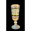 Lampada vaso in vetro incamiciato con inserti a murrine e foglia oro.Marca La Murrina. 