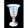 Lampada vaso in vetro incamiciato con inserti a murrine e foglia oro.Marca La Murrina. Pezzo unico.