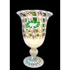 Lampada vaso in vetro incamiciato con inserti a murrine e foglia oro.Marca La Murrina. Pezzo unico.