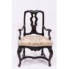 Armchair in walnut, Veneto, Louis XV     