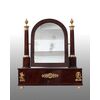 Toilette antica da appoggio Impero francese in piuma di mogano con applicazioni in bronzo dorato. Periodo XIX secolo.