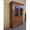 BOOKCASE IN SOLID WALNUT WITH TWO DOORS AGE 800 cm L134xP43xH212     