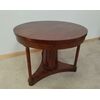 Empire round table with full column in walnut - grissinated leg - early 19th century     
