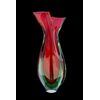 Vaso in vetro pesante sommerso rosso-verde.Arte Nuova di Pustetto e Zanetti.Murano.