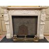 chm748 - Carrara marble fireplace, 19th century, cm l 160 xh 120 x d. 29     