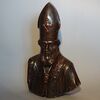 Busto di Vescovo in legno argentato XVII SECOLO