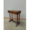 Walnut work table with drawer - cabinet - bedside table - beautiful!     