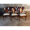 Elegante Serie di 6 Sedie Gondolle in Mogano