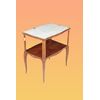 Antique French two-tier coffee table from the 1800s in the Transition style     