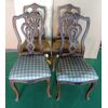 Four baroque chairs in walnut     