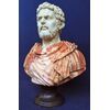 Large bust in polychrome marble &quot;Caracalla&quot; - cm 80 h - Italy early 20th century.     