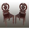 Pair of entrance chairs     