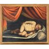 Sleeping Cupid, oil on canvas late 17th century, Caravaggesque painter from northern Italy     