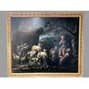 LANDSCAPE PAINTING WITH FIGURES AND ANIMALS     