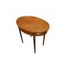 French Louis XVI style coffee table from the 1800s in elm briar with inlay fillet     
