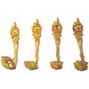 Set of 4 bronze &quot;embrasses&quot; for curtains - O / 4740/9 -     