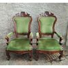Splendid pair of mid-19th century armchairs     