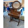 Splendid petineuse in walnut and early 19th century walnut feather     