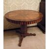 Round inlaid coffee table     