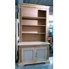 LACQUERED BOOKCASE WITH GOLDEN FRIEZES Lacquered and gilded bookcase     