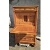 Lombard walnut and maple secretaire     