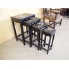 N. 4 TAVOLINI A SCOMPARSA LACCATI STILE CINA  cm L48xP35xH69