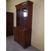 LIBRERIA INGLESE A DUE CORPI IN MOGANO EPOCA 800  cm L122xP52xH238