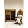 Sideboard with inlaid armchair in the style of Adriano Brambilla, late 19th century
