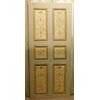  ptl599 - porta laccata e dipinta, epoca '700, misura cm L 97 x H 215 x P. 2,5 