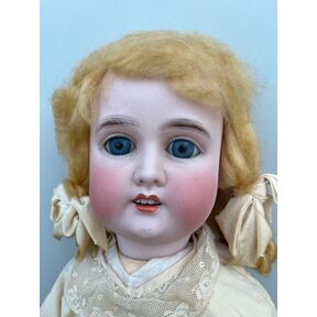 トールペイント作品ANTIQUE-Doll Antique Bisque Head Doll BEAUTIFUL Mystery Doll Marked 