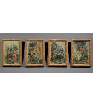 Allegoria dei quattro elementi, pittore piemontese attivo nella prima metà del XIX secolo