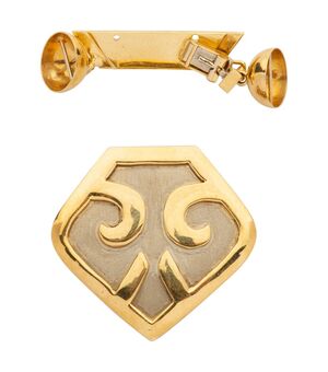 Fermaglio in oro per collana con simbolo - G/414 -
