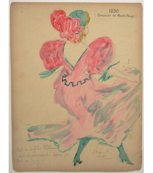 Series of antique drawings for the Moulin Rouge - ST / 593     