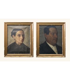 Scuola basca (1900) - Due ritratti di contadini