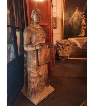 "La Veronica" statua in terracotta mt. 1,95 x 0,90 Mario Raimondi allievo di Arturo Martini.