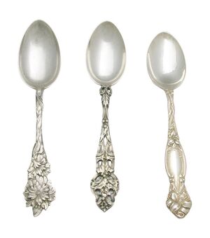 Tre cucchiaini in argento di Tiffany - A/2646 -
