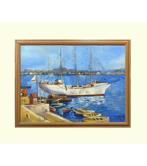 Scuola spagnola (anni '60) - Lo yacht