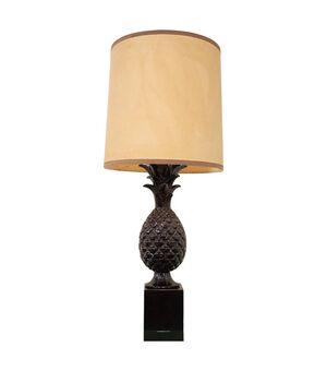 Lampada da tavolo vintage a forma di ananas in ceramica, anni '70 PREZZO TRATTABILE