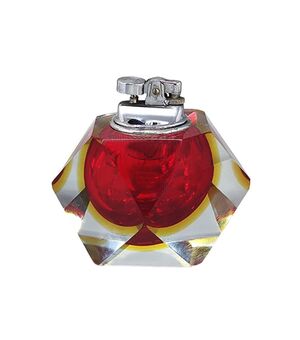 1960s Stunning Table Lighter in Murano Sommerso Glass By Flavio Poli for Seguso