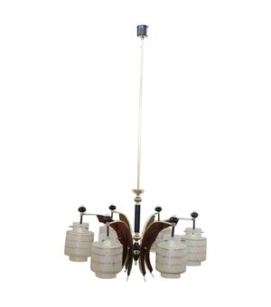 Lampadario design italiano anni '50, sei luci PREZZO TRATTABILE