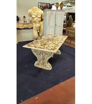 Spettacolare Tavolo in marmo con basi - Venezia