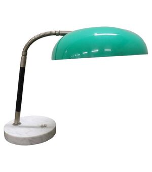 Lampada da tavolo in vetro acrilico, ottone e marmo Stilux, anni '60 PREZZO TRATTABILE