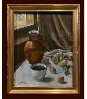 Scuola francese (anni '50) - Zuppa di cipolle