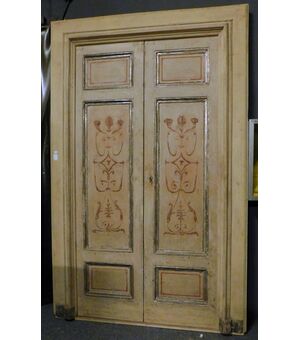  ptl385 - porta laccata, misura con telaio cm L 160 x H 248  