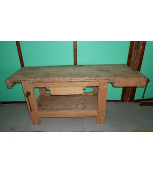 Banco da falegname/tavolo da lavoro antico restaurato