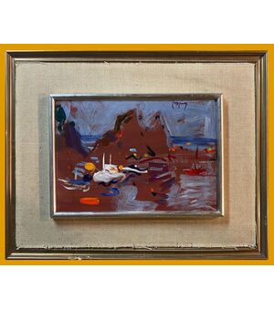 Joan Cruspinera (1945) - Barche sulla spiaggia