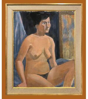 Scuola francese (anni '60) - Nudo cubista