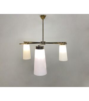Lampadario a sospensione - Vintage '70 - 3 fuochi 