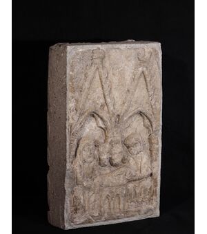Bassorilievo in pietra - "Natività" Sec. XIV